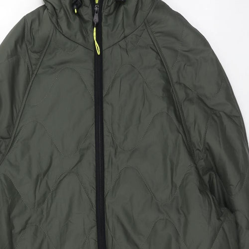 Goodmove Womens Green Quilted Coat Size 18 Zip