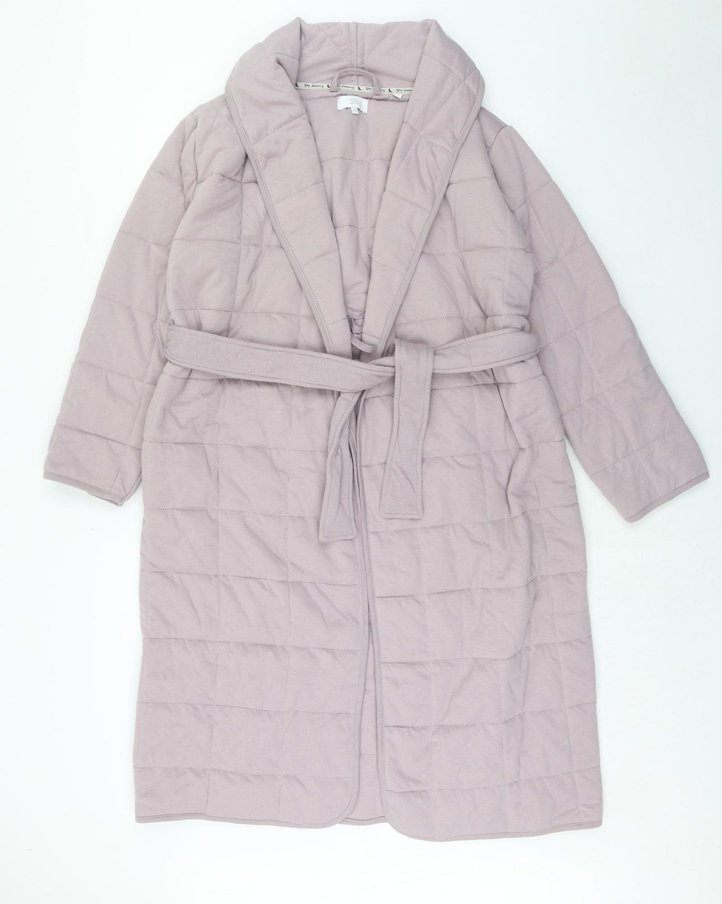 Fat Face Womens Purple Solid Polyester Top Robe Size XS Tie