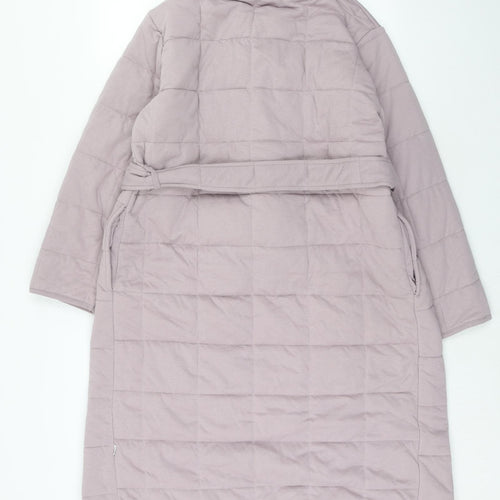 Fat Face Womens Purple Solid Polyester Top Robe Size XS Tie