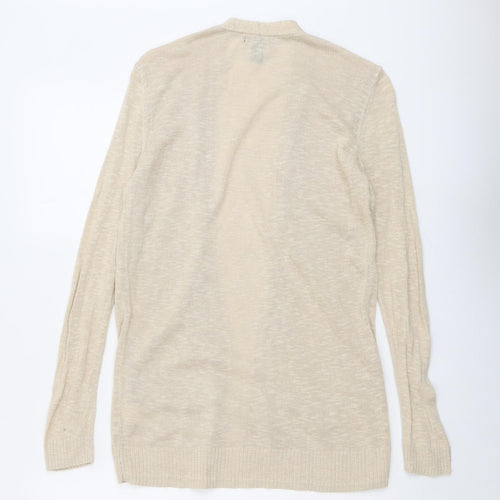 Gap Womens Beige V-Neck Cotton Cardigan Jumper Size S
