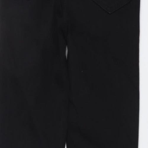 Marks and Spencer Womens Black Cotton Skinny Jeans Size 10 L28 in Regular Button