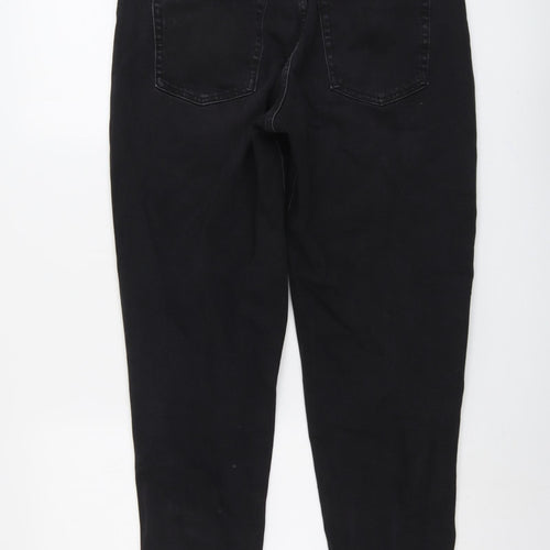 Marks and Spencer Womens Black Cotton Skinny Jeans Size 12 L27 in Regular Button