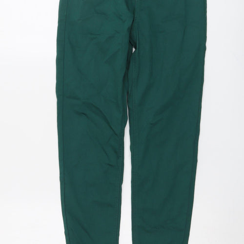Marks and Spencer Womens Green Cotton Jegging Jeans Size 8 L26 in Regular