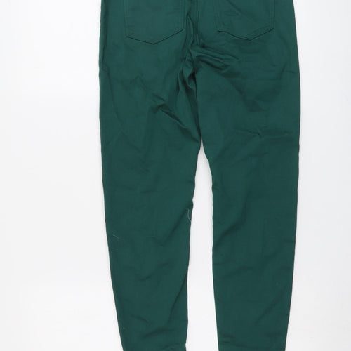 Marks and Spencer Womens Green Cotton Jegging Jeans Size 8 L26 in Regular