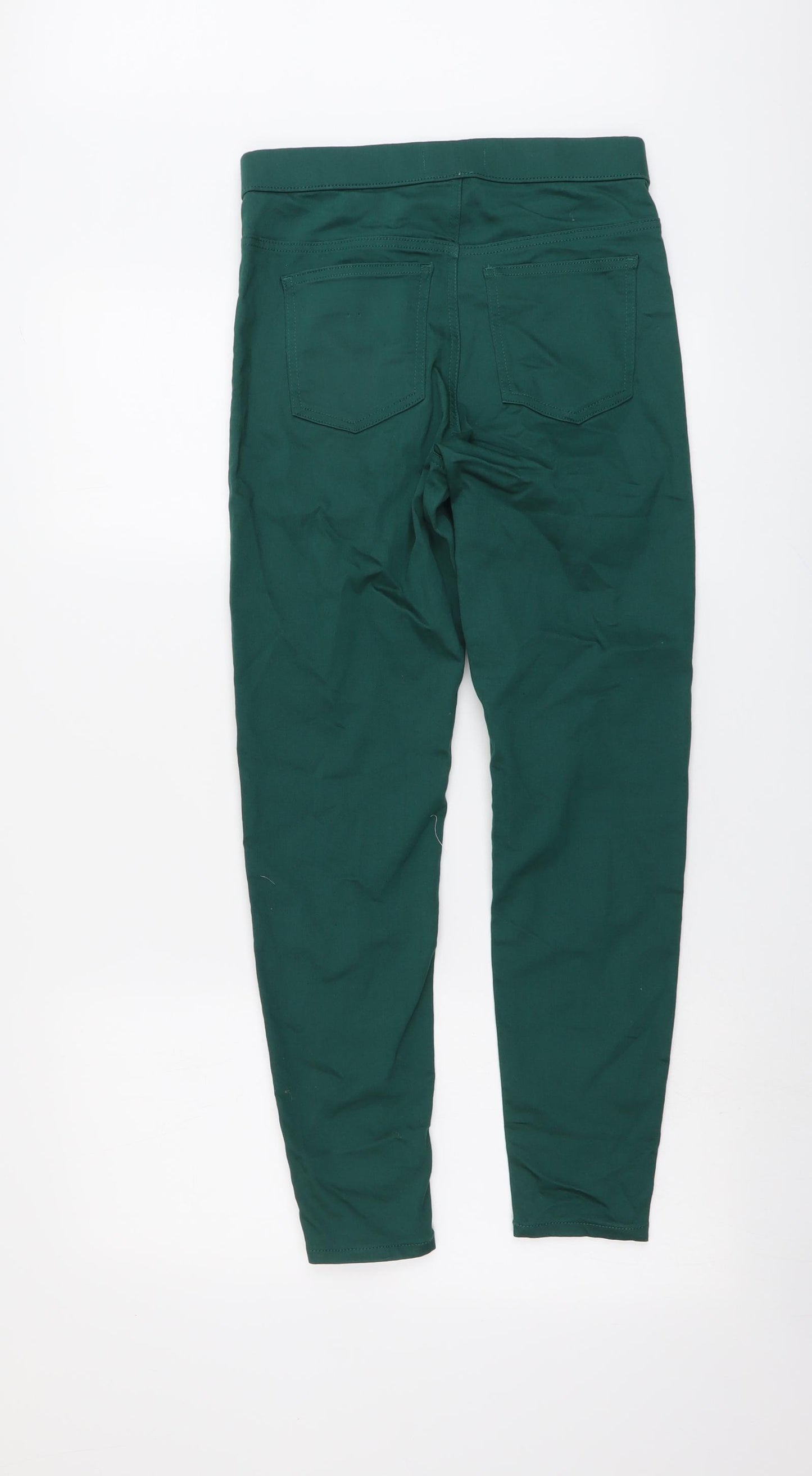 Marks and Spencer Womens Green Cotton Jegging Jeans Size 8 L26 in Regular