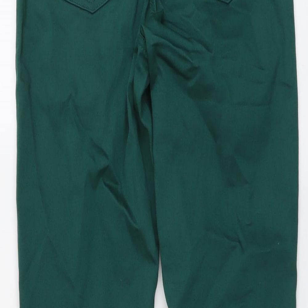 Marks and Spencer Womens Green Cotton Jegging Jeans Size 8 L26 in Regular