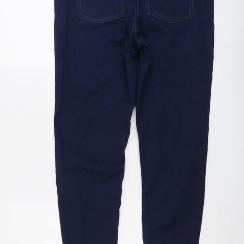 Marks and Spencer Womens Blue Cotton Jegging Jeans Size 16 L27 in Regular