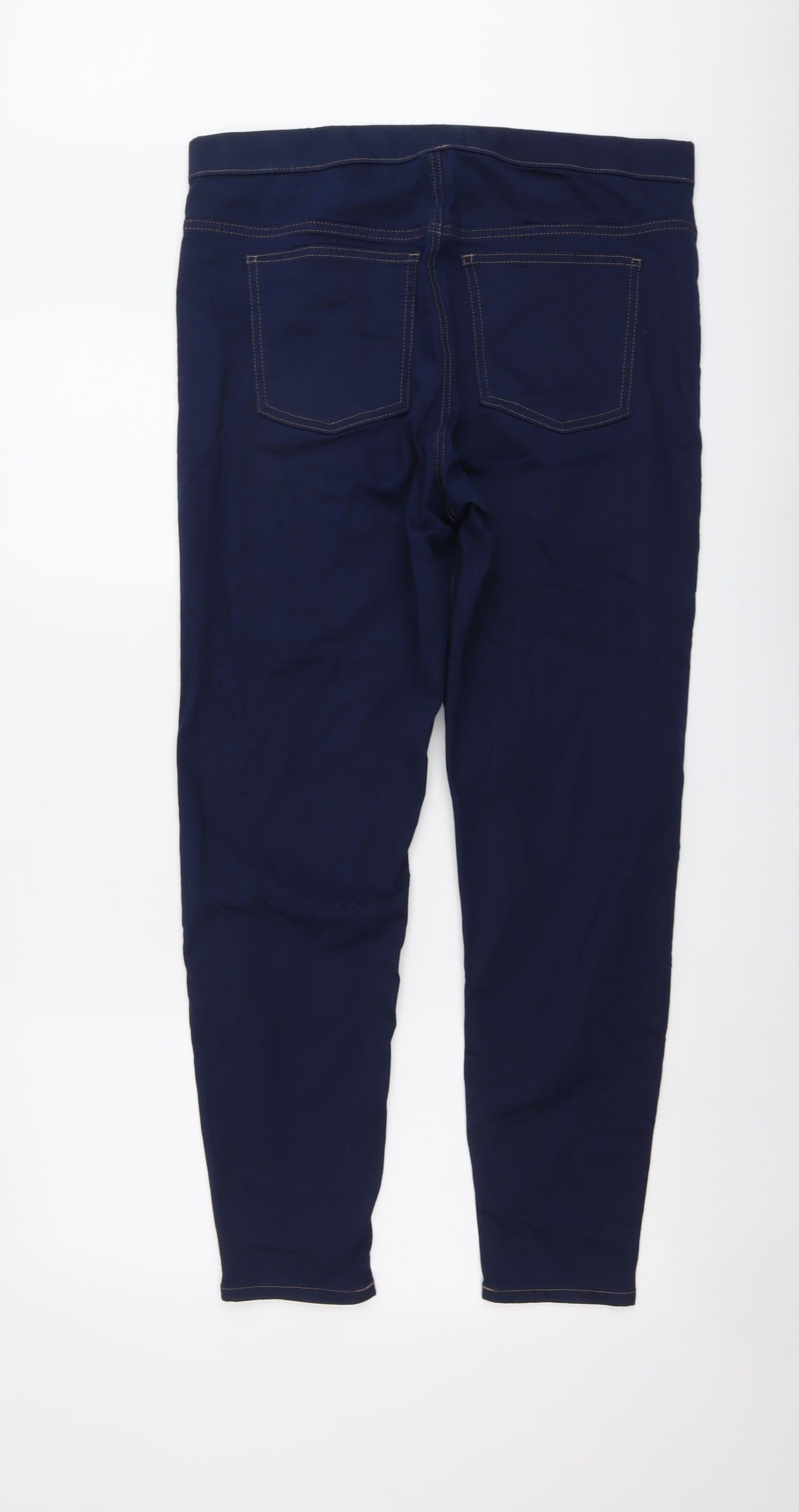 Marks and Spencer Womens Blue Cotton Jegging Jeans Size 16 L27 in Regular
