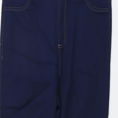 Marks and Spencer Womens Blue Cotton Jegging Jeans Size 16 L27 in Regular