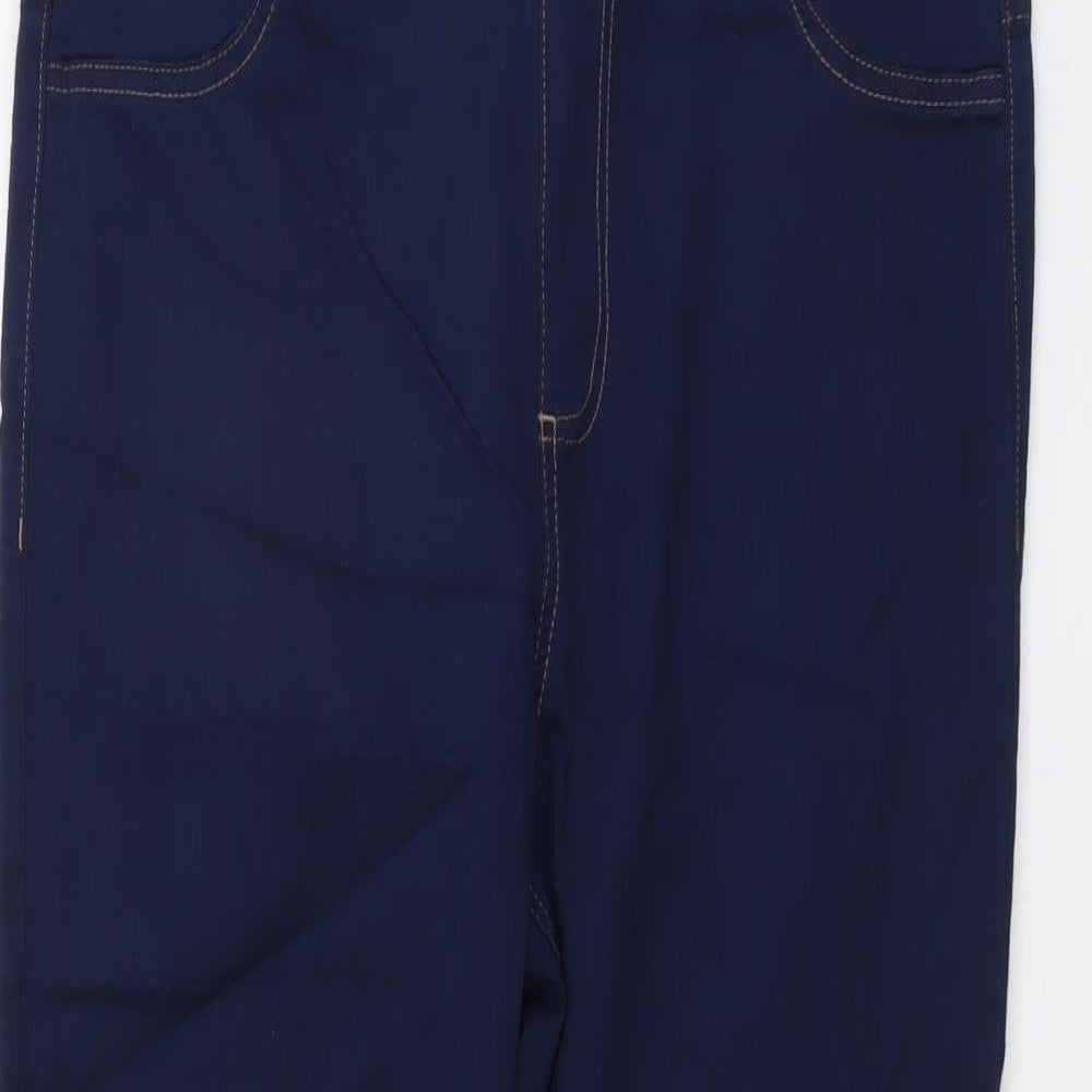 Marks and Spencer Womens Blue Cotton Jegging Jeans Size 16 L27 in Regular