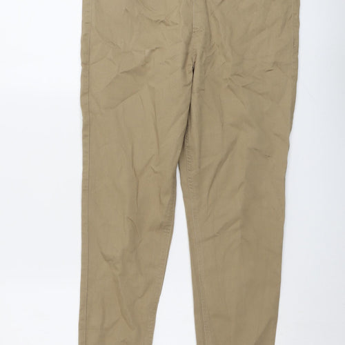 Marks and Spencer Womens Beige Cotton Jegging Jeans Size 16 L27 in Regular