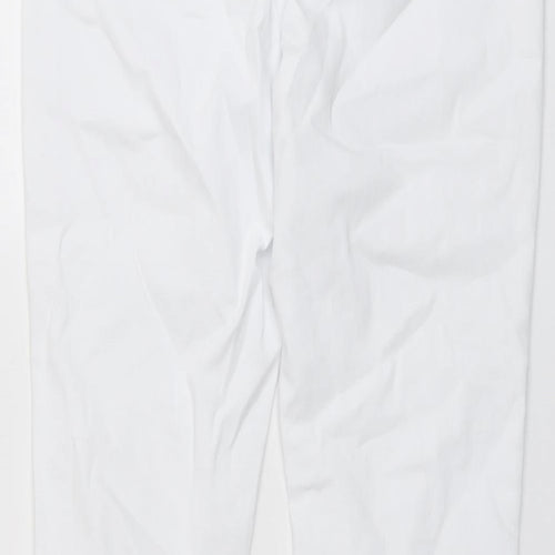 Roman Womens White Cotton Skinny Jeans Size 14 L27 in Regular