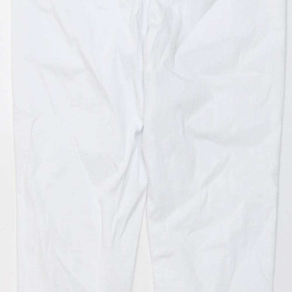 Roman Womens White Cotton Skinny Jeans Size 14 L27 in Regular