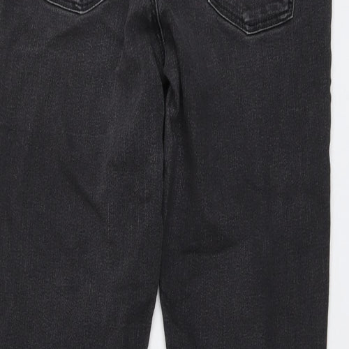 Dorothy Perkins Womens Grey Cotton Skinny Jeans Size 10 L28 in Regular Button