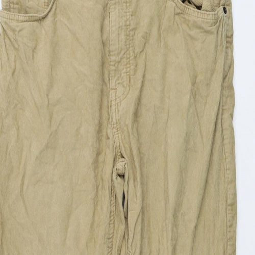 Gap Mens Beige Cotton Trousers Size 34 in L30 in Regular Button
