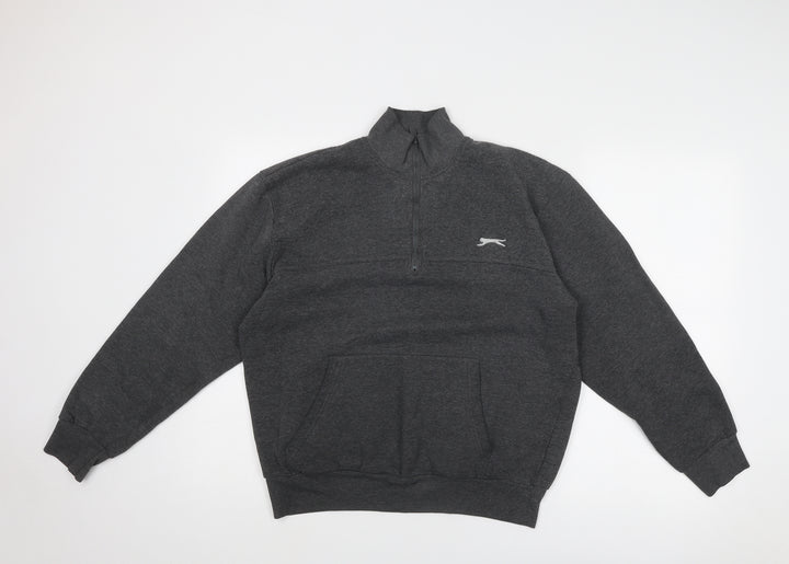 Slazenger Mens Grey Polyester Pullover Sweatshirt Size L