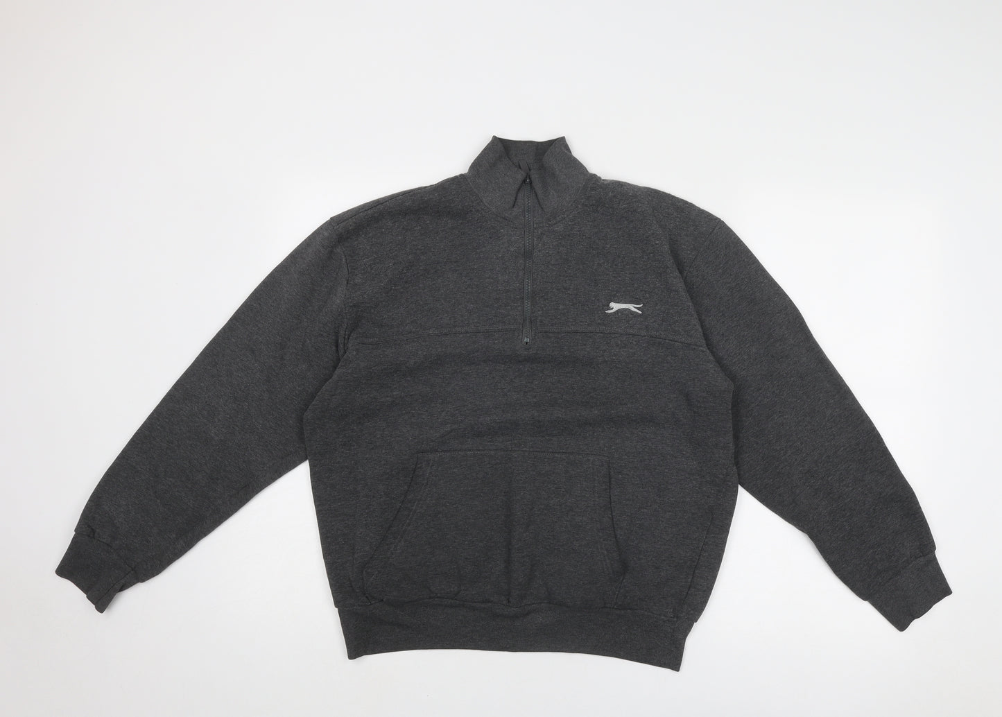 Slazenger Mens Grey Polyester Pullover Sweatshirt Size L