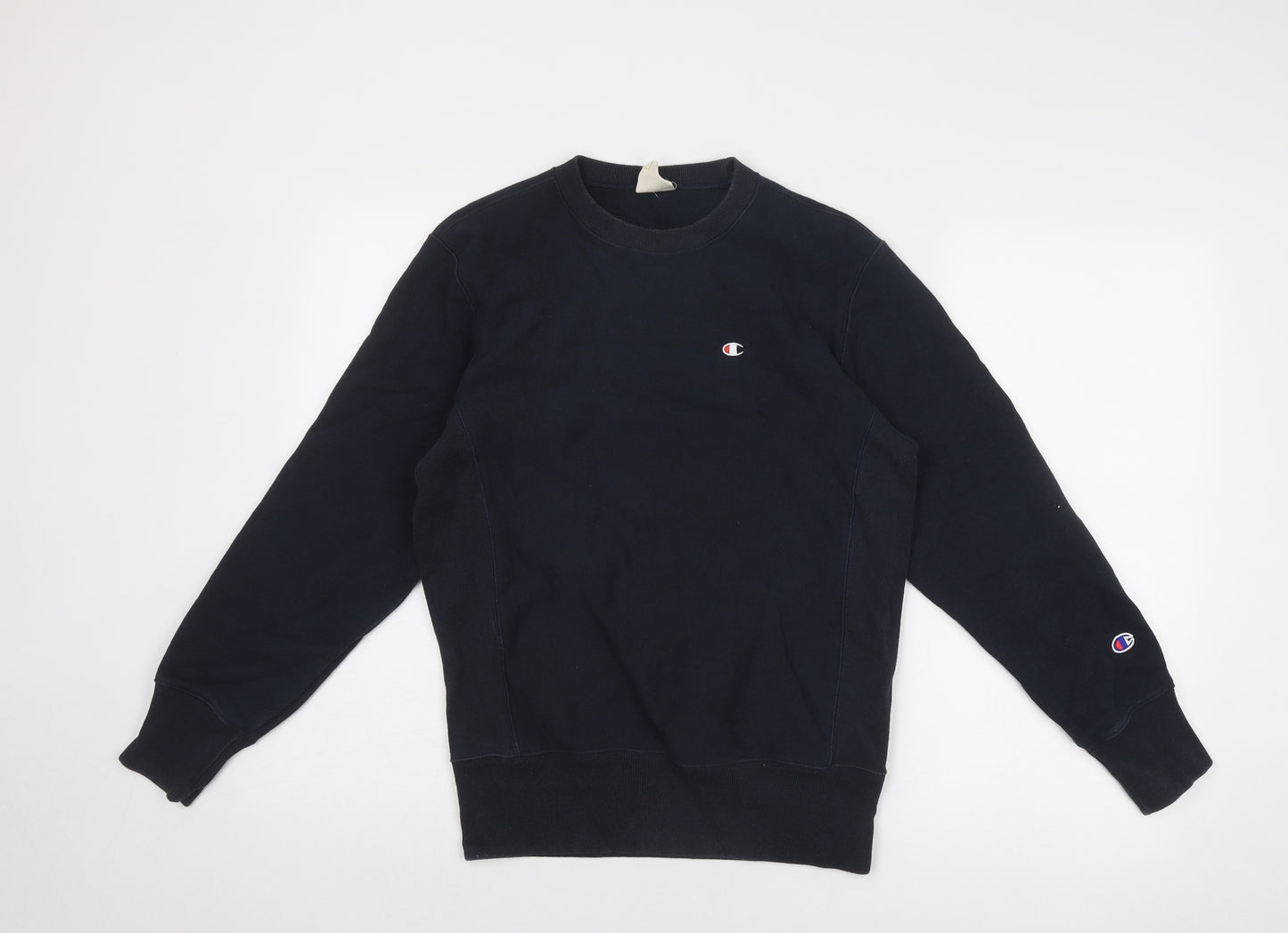Champion Mens Blue Cotton Pullover Sweatshirt Size M