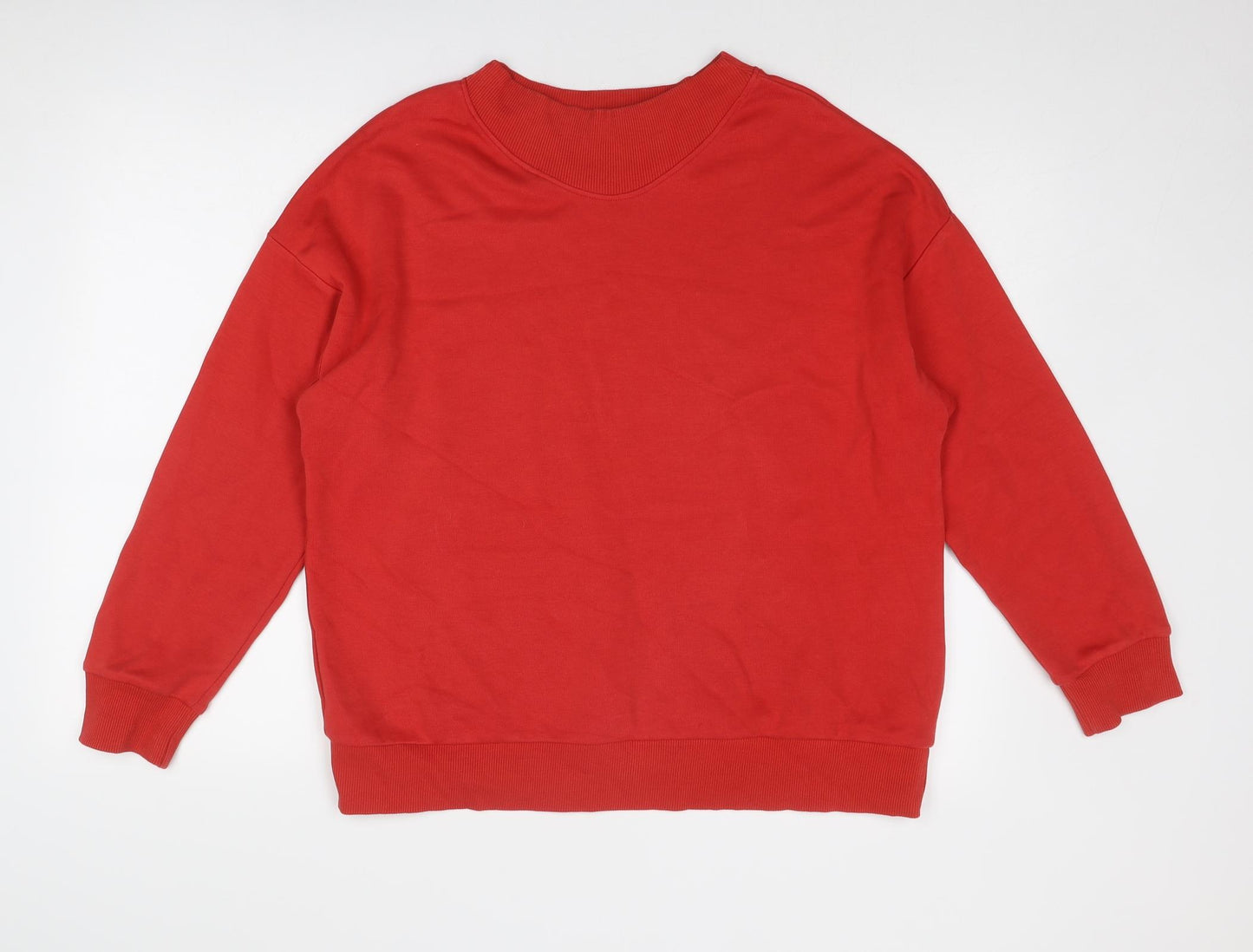 NEXT Mens Red Cotton Pullover Sweatshirt Size L