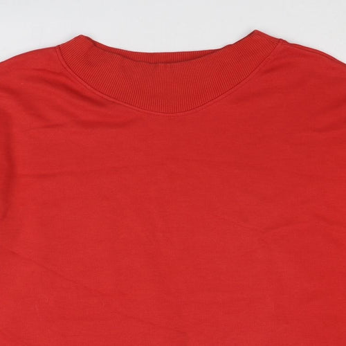 NEXT Mens Red Cotton Pullover Sweatshirt Size L