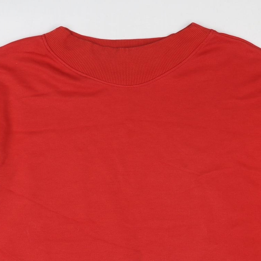 NEXT Mens Red Cotton Pullover Sweatshirt Size L