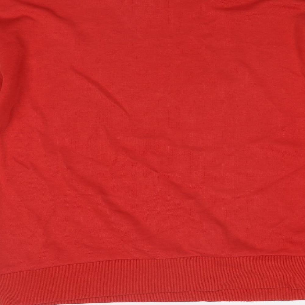 NEXT Mens Red Cotton Pullover Sweatshirt Size L
