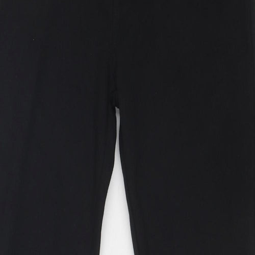 Marks and Spencer Girls Black Cotton Jegging Trousers Size 10-11 Years Regular Pullover