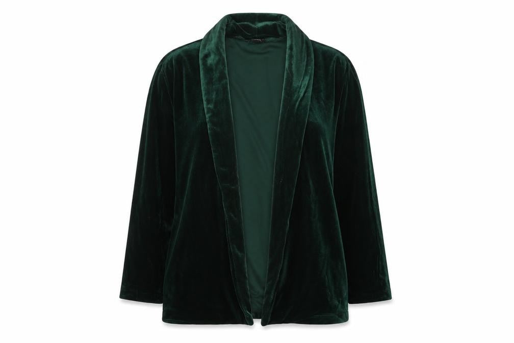Front view of Monki women’s green jacket blazer, size XS