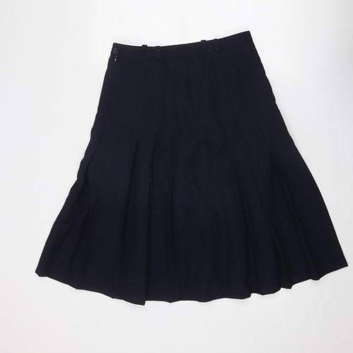 Brendella Womens Blue Polyester Swing Skirt Size 30 in Zip