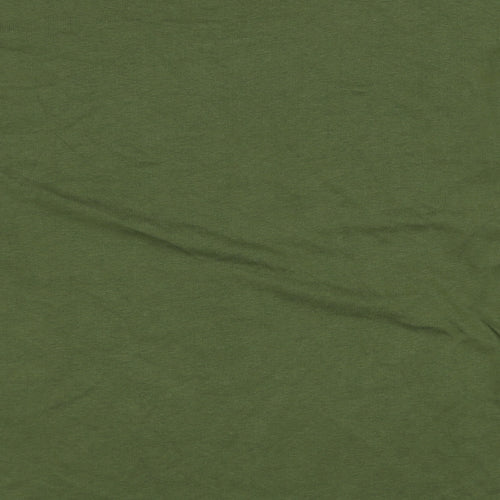 Marks and Spencer Womens Green Cotton Pullover Sweatshirt Size 12 Pullover