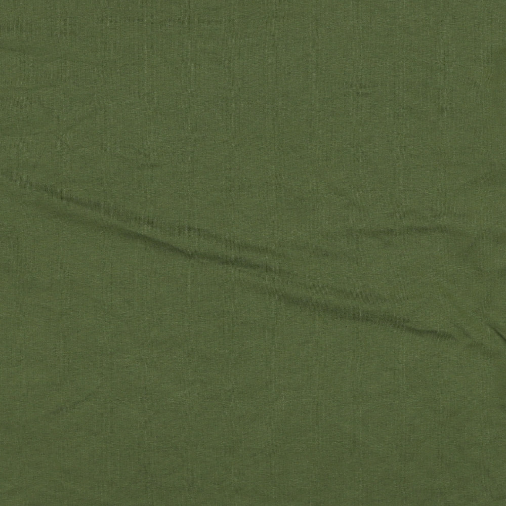 Marks and Spencer Womens Green Cotton Pullover Sweatshirt Size 12 Pullover