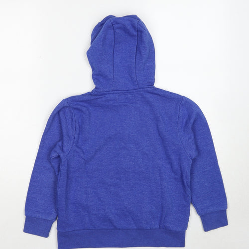 NEXT Boys Blue Cotton Full Zip Hoodie Size 8 Years Zip