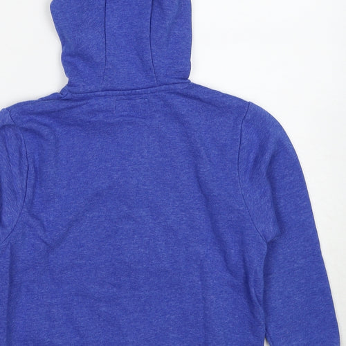 NEXT Boys Blue Cotton Full Zip Hoodie Size 8 Years Zip