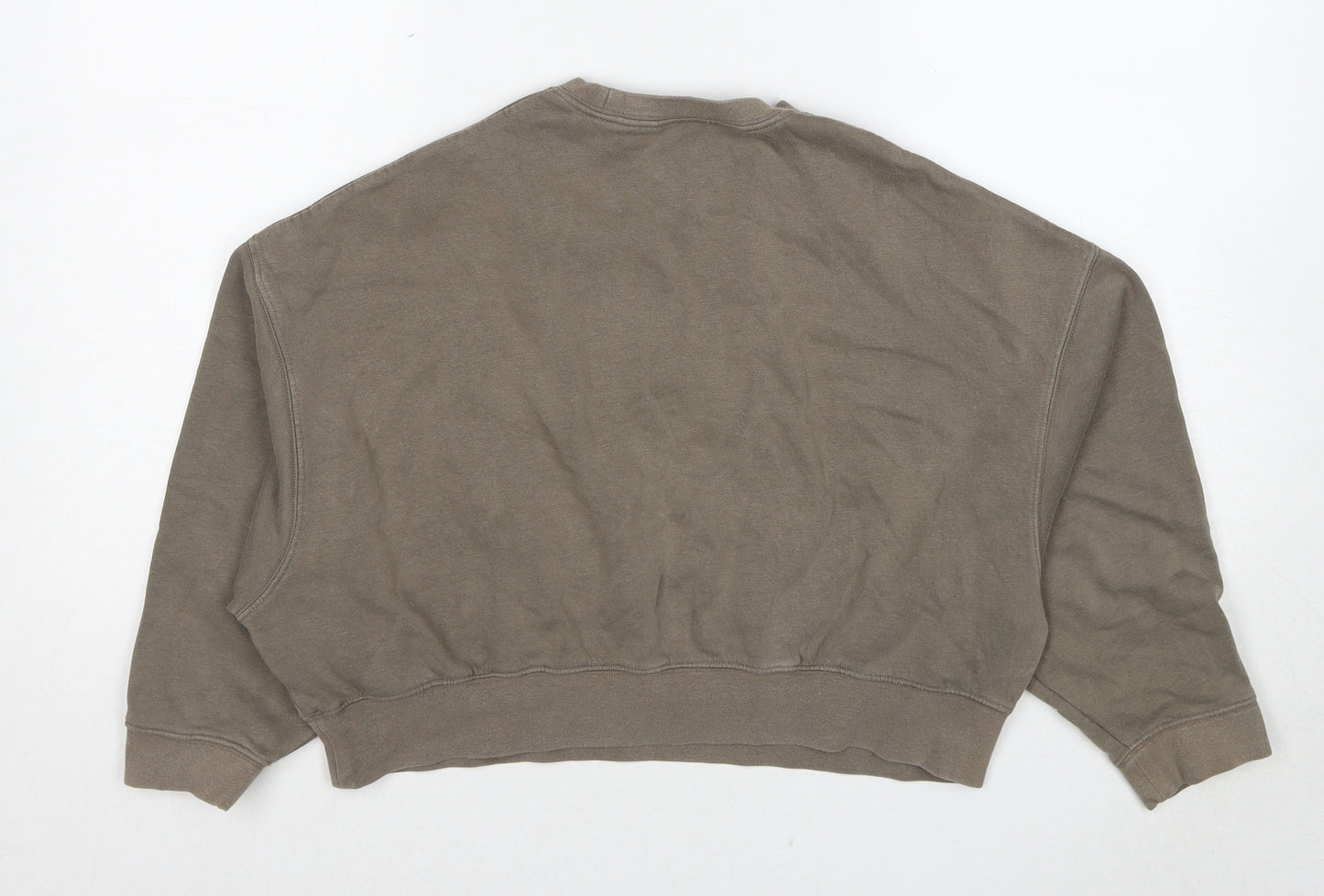 Nike Girls Beige Cotton Pullover Sweatshirt Size 10-11 Years Pullover