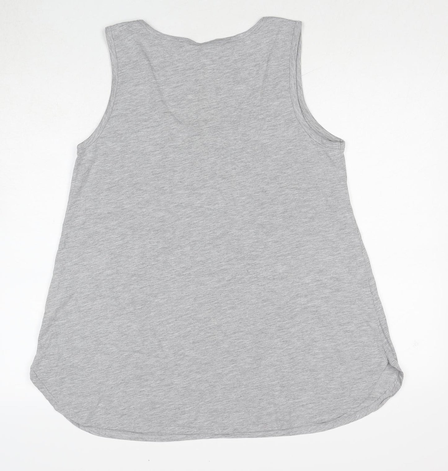 Disney Womens Grey Cotton Basic Tank Size 16 Scoop Neck - Sesame Street