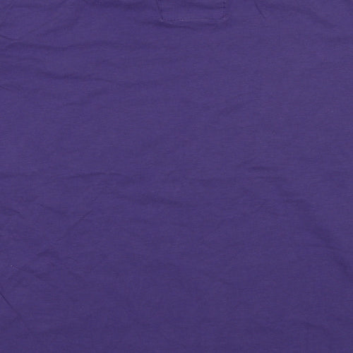 Tokyo Laundry Womens Purple Cotton Basic T-Shirt Size M Crew Neck