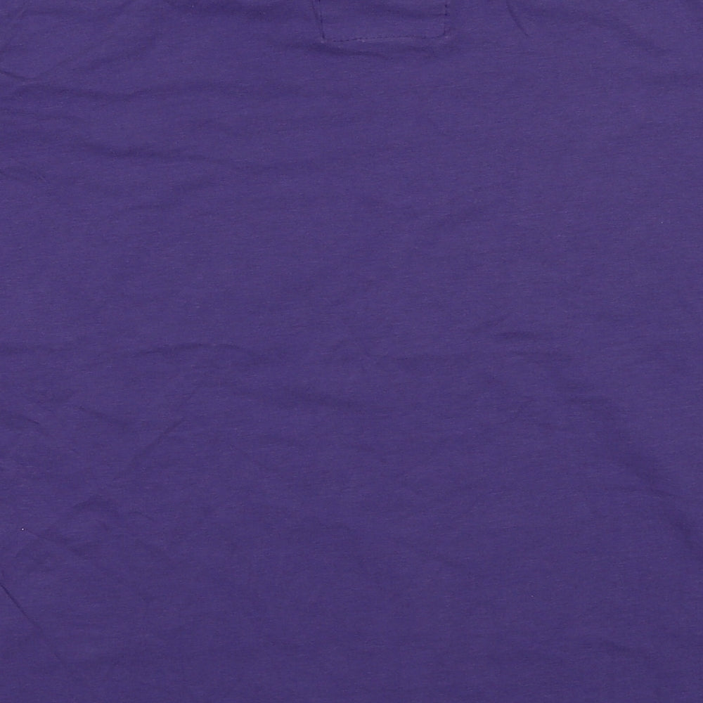 Tokyo Laundry Womens Purple Cotton Basic T-Shirt Size M Crew Neck