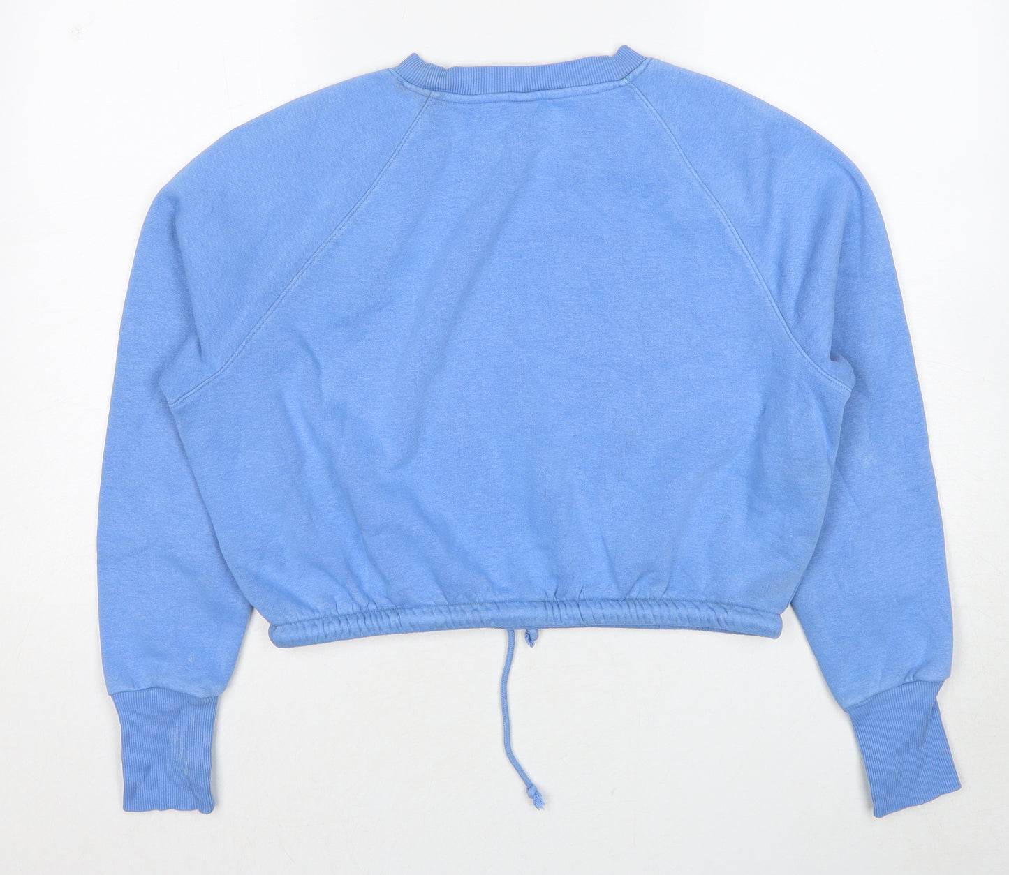 H&M Womens Blue Cotton Pullover Sweatshirt Size S Pullover - Drawstring Waist