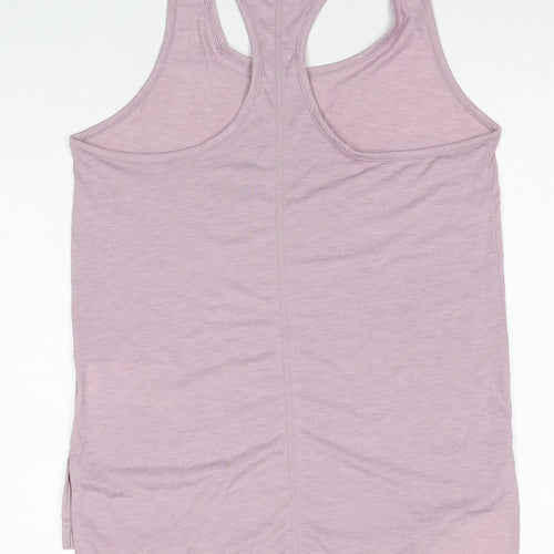Nike Womens Pink Polyester Basic Tank Size S Round Neck Pullover