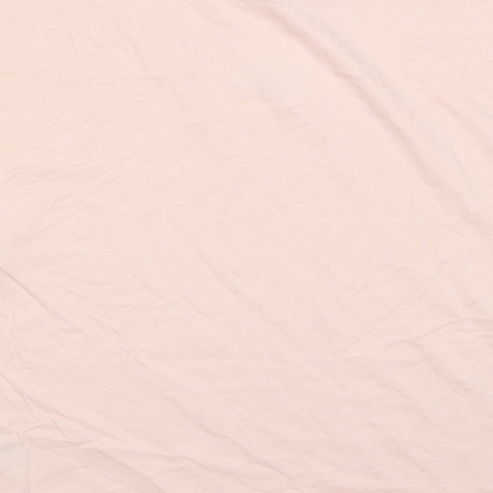 Marks and Spencer Girls Pink Cotton Basic T-Shirt Size 15-16 Years Round Neck Pullover - Weekend Outfit