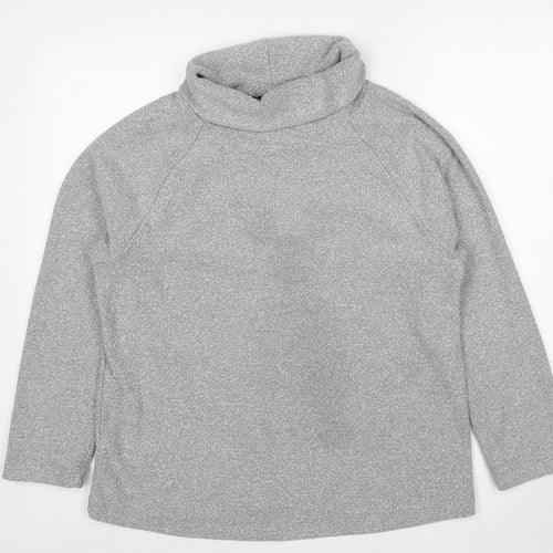NEXT Womens Grey Roll Neck Polyester Pullover Jumper Size 14