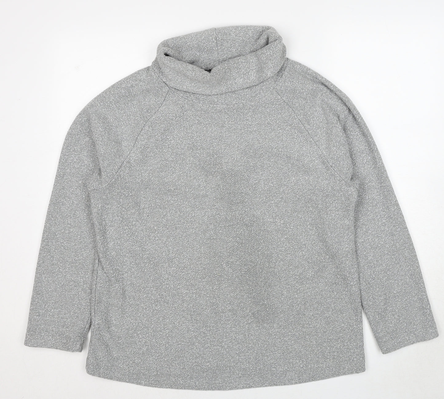 NEXT Womens Grey Roll Neck Polyester Pullover Jumper Size 14