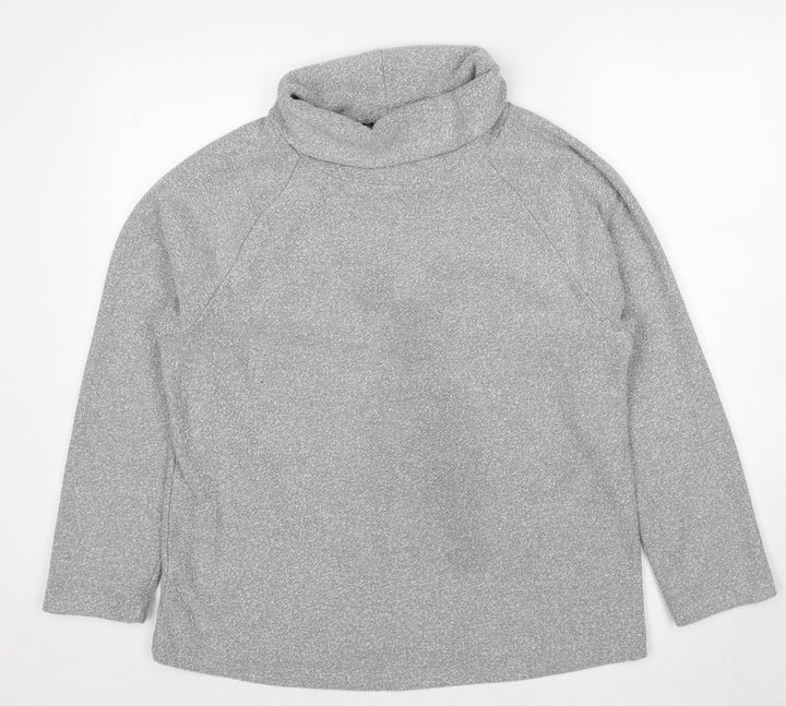 NEXT Womens Grey Roll Neck Polyester Pullover Jumper Size 14