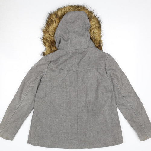 Zara Womens Grey Jacket Size S Zip