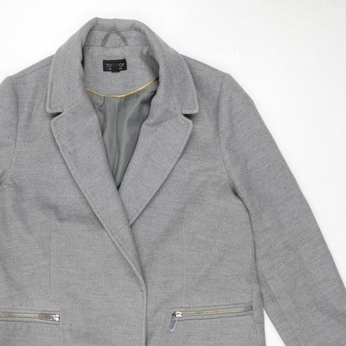 Topshop Womens Grey Jacket Size 12