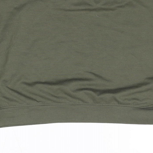 Zara Girls Green Polyester Pullover Sweatshirt Size 11-12 Years Pullover - Positive Thoughts