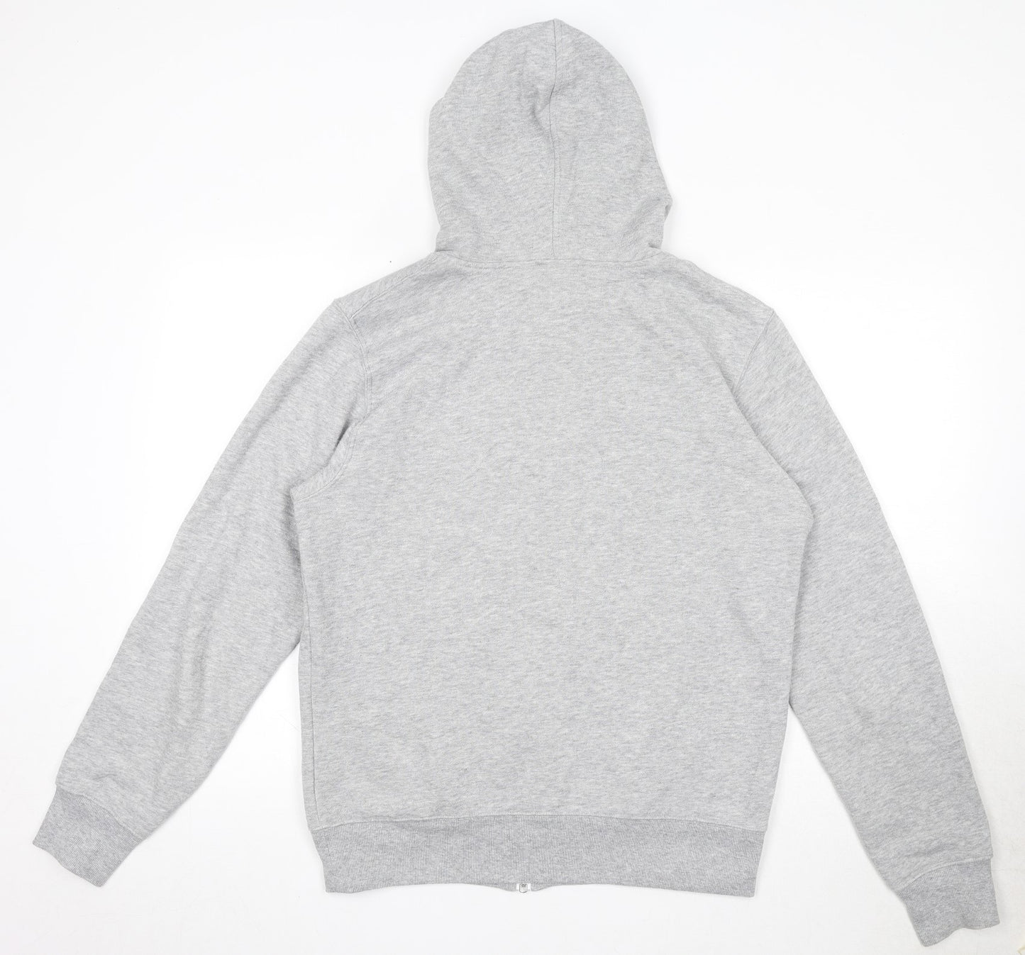 New Balance Mens Grey Cotton Full Zip Hoodie Size M