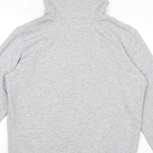 New Balance Mens Grey Cotton Full Zip Hoodie Size M