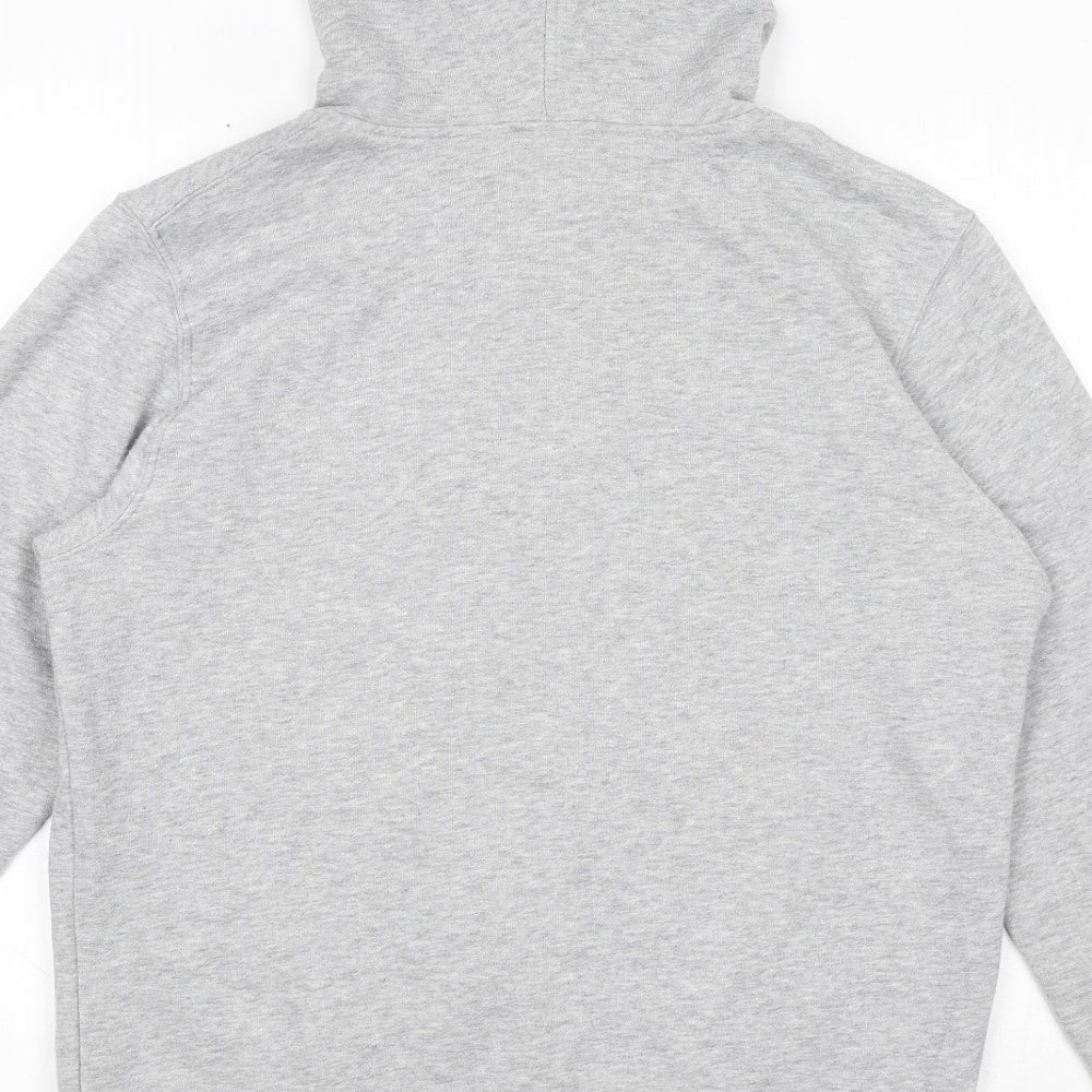 New Balance Mens Grey Cotton Full Zip Hoodie Size M
