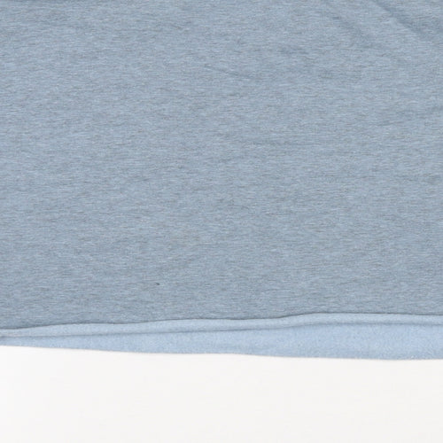 H&M Womens Blue Cotton Pullover Sweatshirt Size M - Grateful & Honest, Cropped